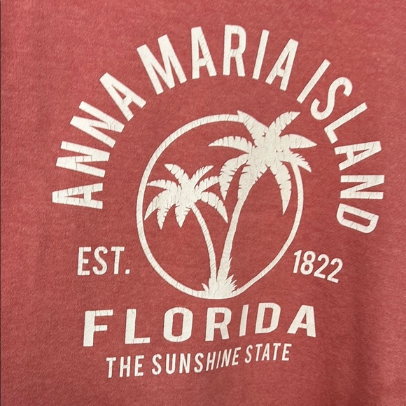 Anna Maria Island Florida the sunshine State Sweatshirt size XL red - Picture 3 of 5